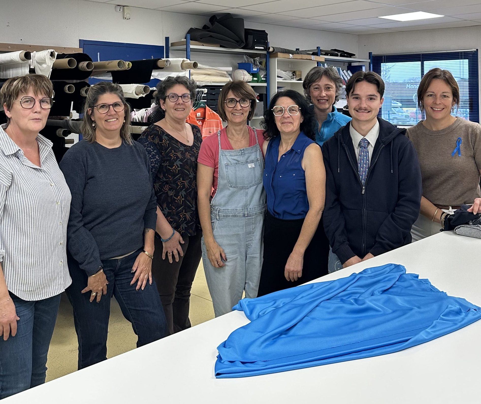 Tous en bleu chez JC Confection